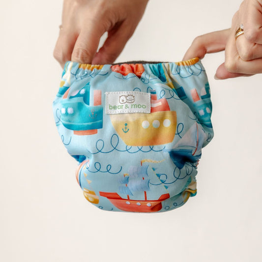 Little Sailor Newborn Nappy