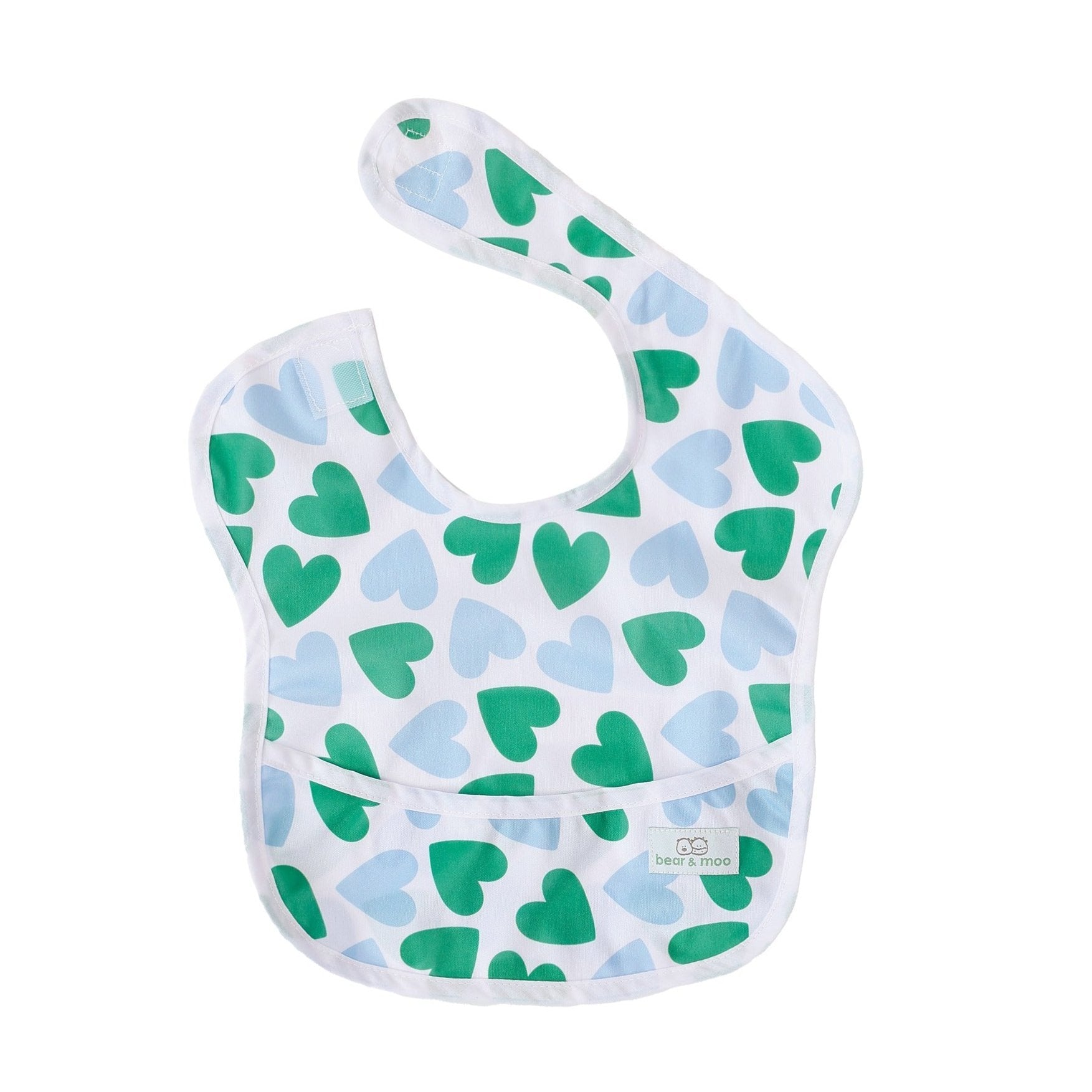 Classic Bib made with waterproof PUL material from Bear & Moo