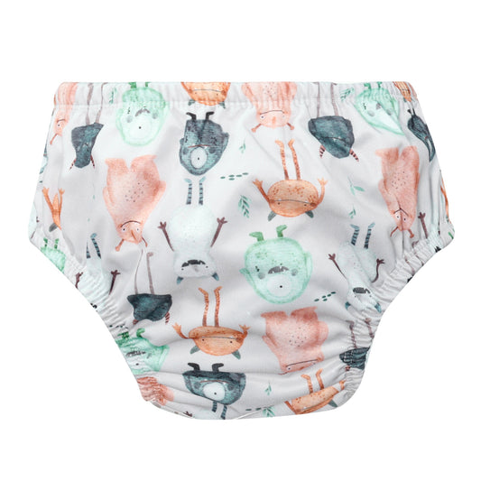 Bear & Moo Large Swim Nappy | Monsters