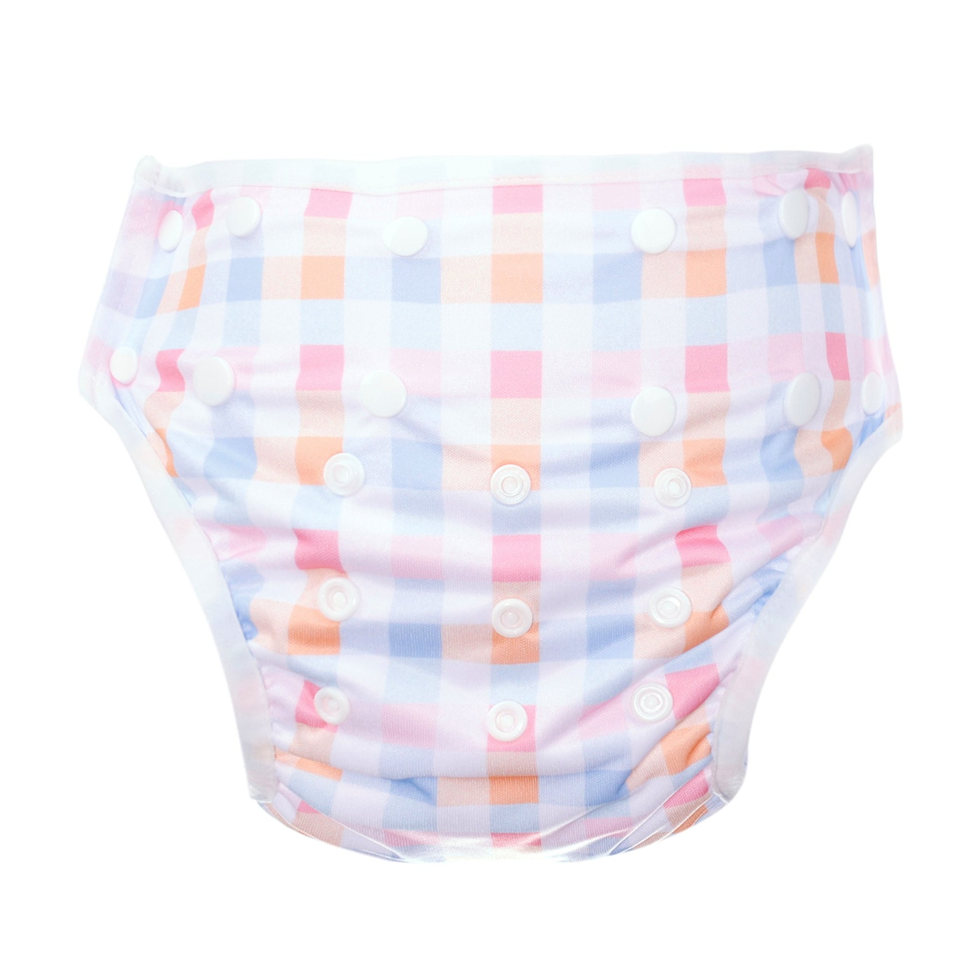 Bear & Moo Pastel Plaid Swim Nappy