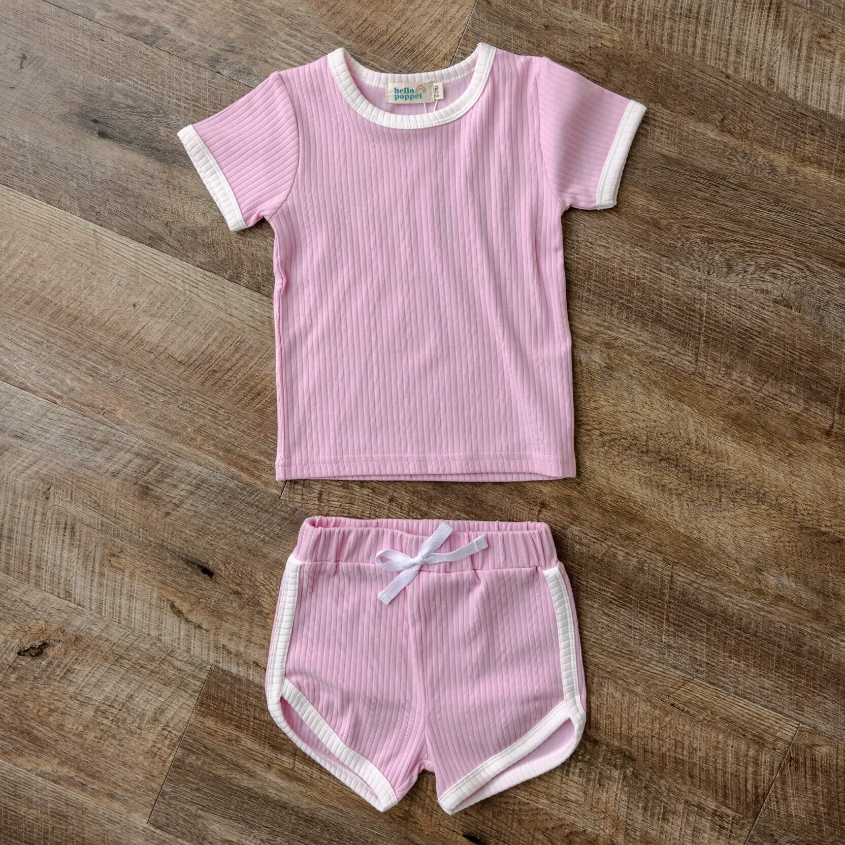 Hello Poppet Riley Set | Kids Organic Cotton Clothing available Bear & Moo