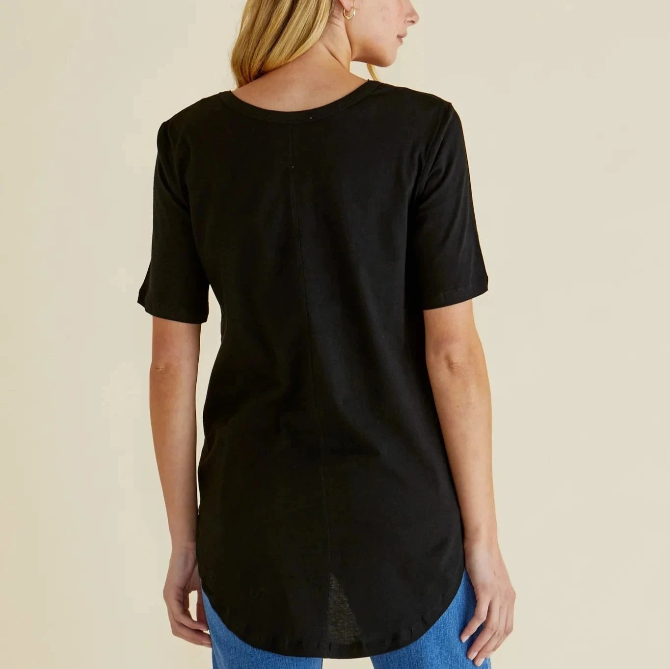 Betty Basics Ariana Tee | Black available at Bear & Moo