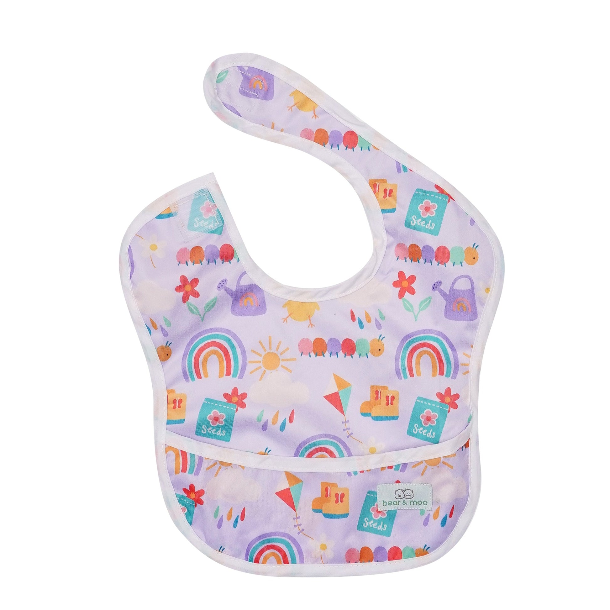 Bear & Moo Classic Bib | Spring Garden