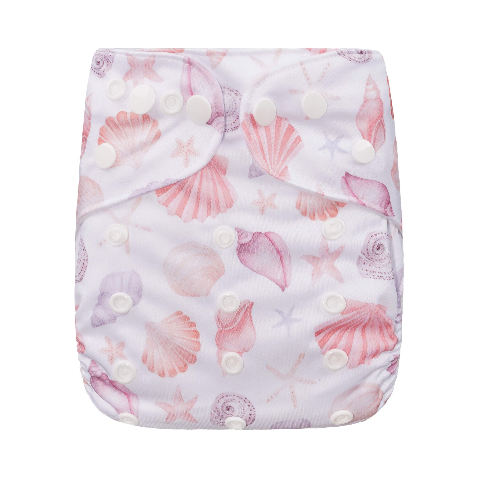 Bear & Moo One Size Fits Most Reusable Cloth Nappy in Sunset Seashells