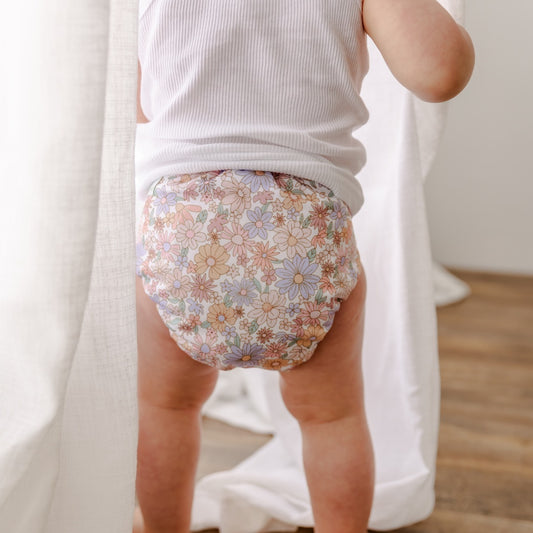 Floral Whimsy Cloth Nappy | Large