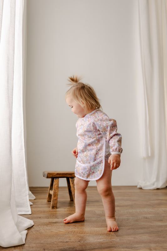 Sleeved Bib | Floral Whimsy