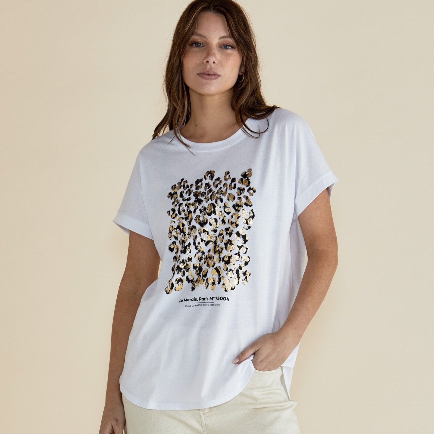 Betty Basics Tee in LE MARAIS PRINT available at Bear & Moo