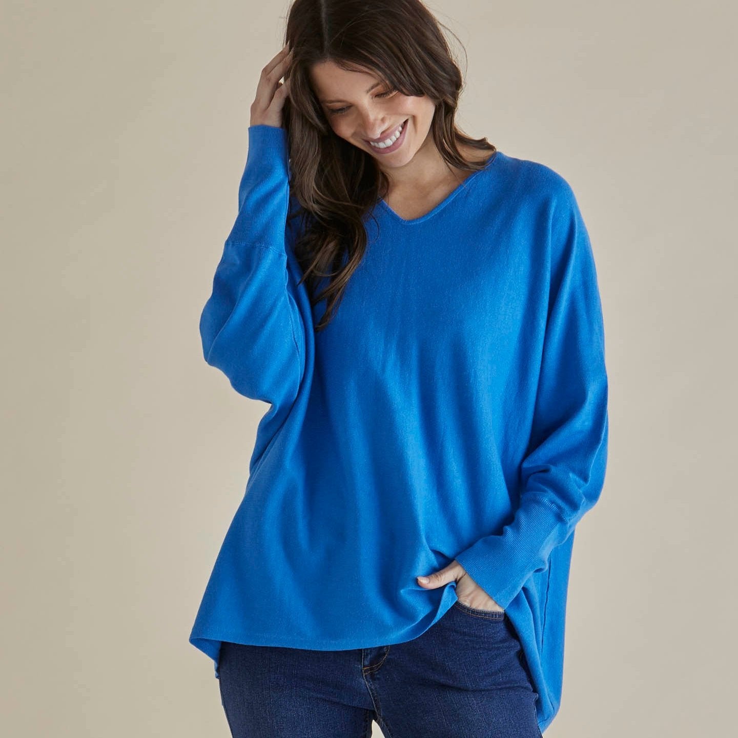 Betty Basics Destiny Jumper | Light Blue available at Bear & Moo
