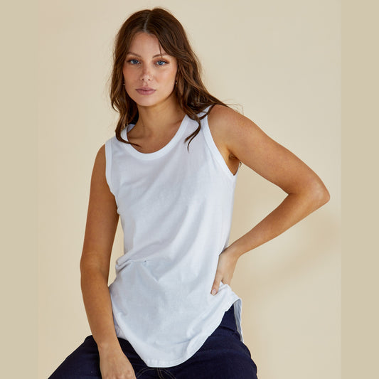 Betty Basics Keira Tank | White available at Bear & Moo