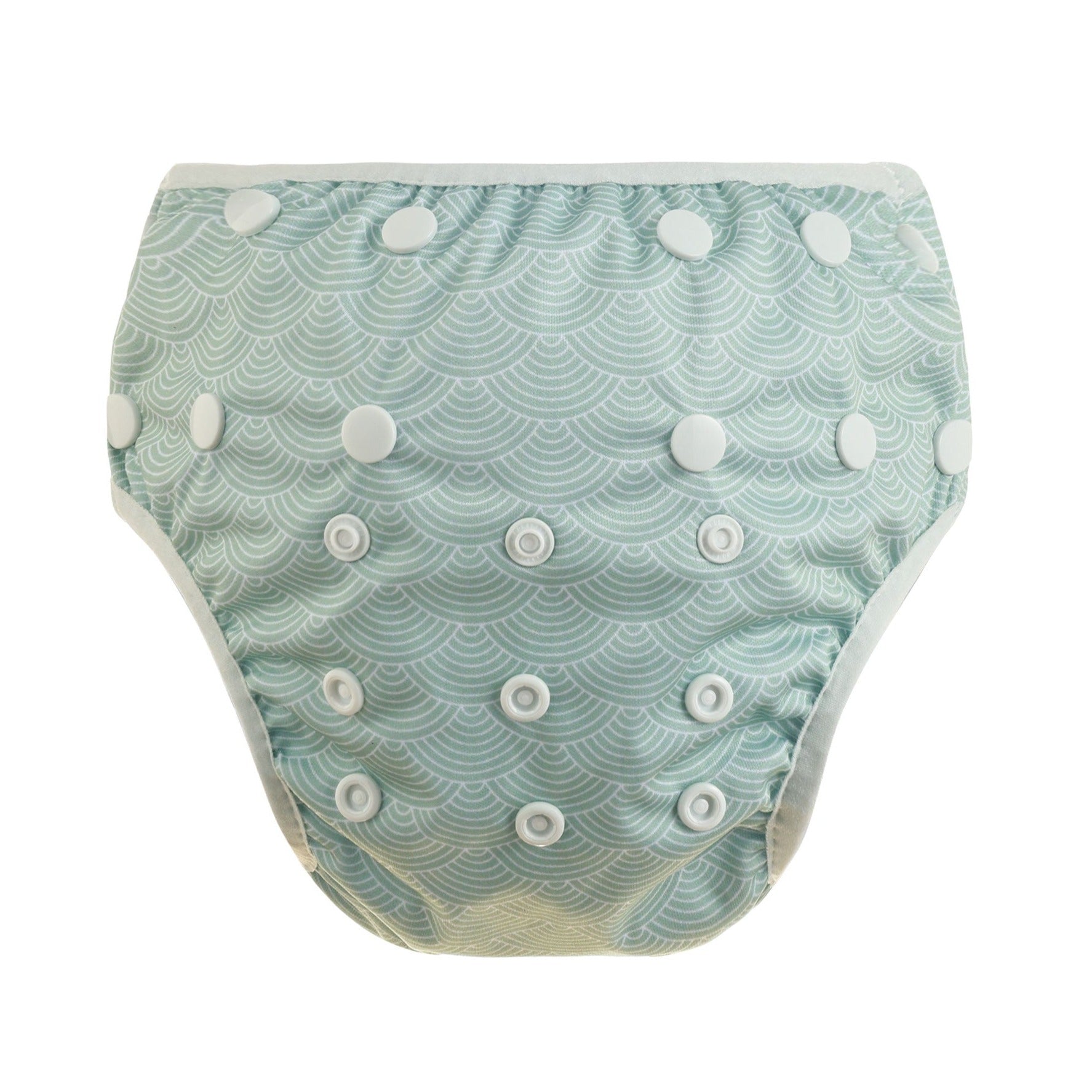 Bear & Moo Scalloped Mint Reusable Swim Nappy